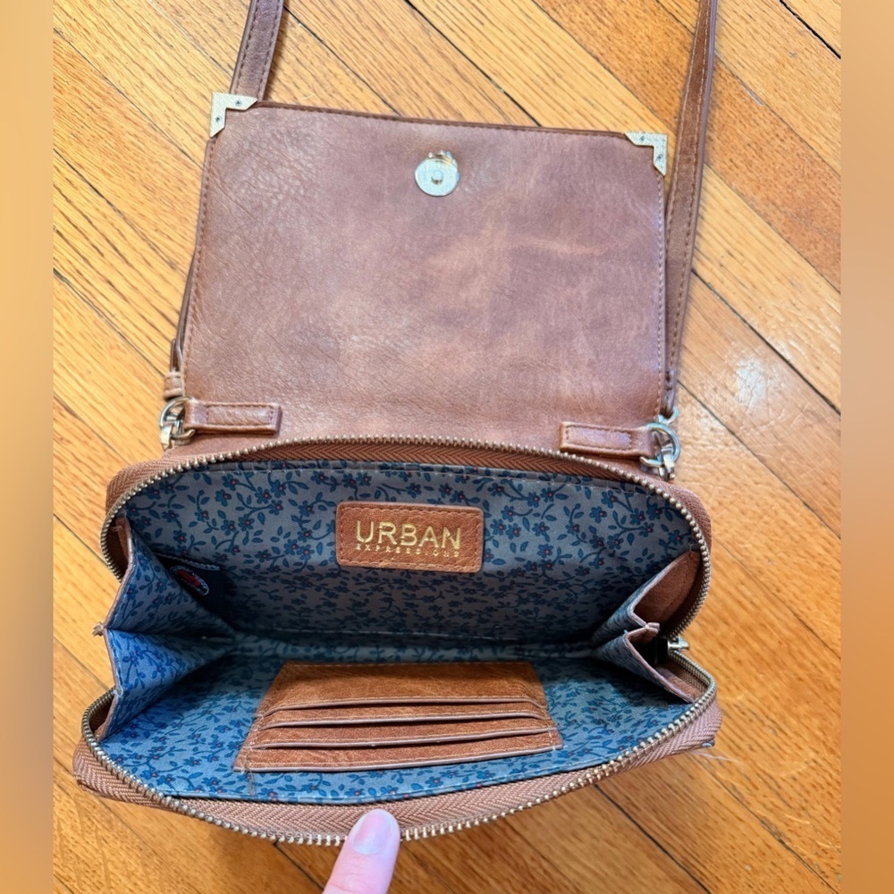 Urban Expressions Brown Crossbody Bag